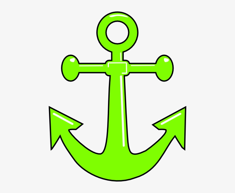 Png Library Download Lime Green Anchor Clip Art At - Anchor Clipart, transparent png download