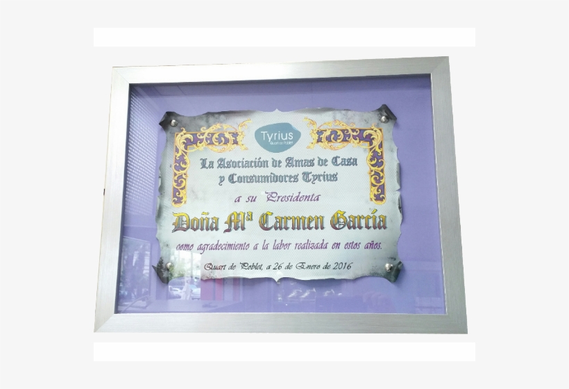 Cuadros Y Pergaminos De Homenaje - Placa De Ceramica Reconocimiento, transparent png download