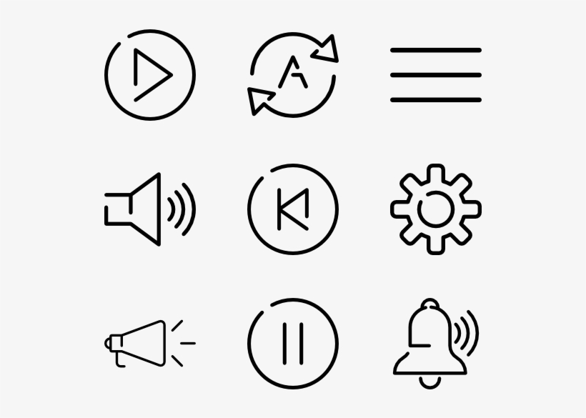 Dirty Music - Speech Bubble Line Icon, transparent png download