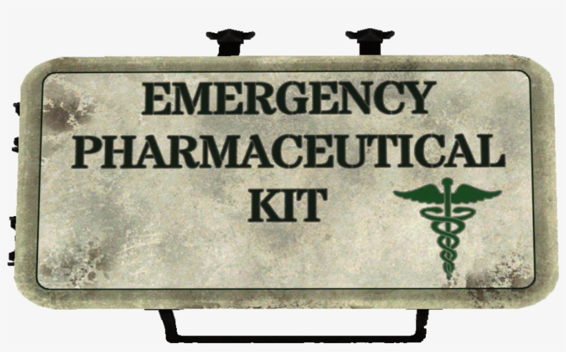 Fo4 Loot Medkit Chems Wall Dirty - Portable Network Graphics, transparent png download