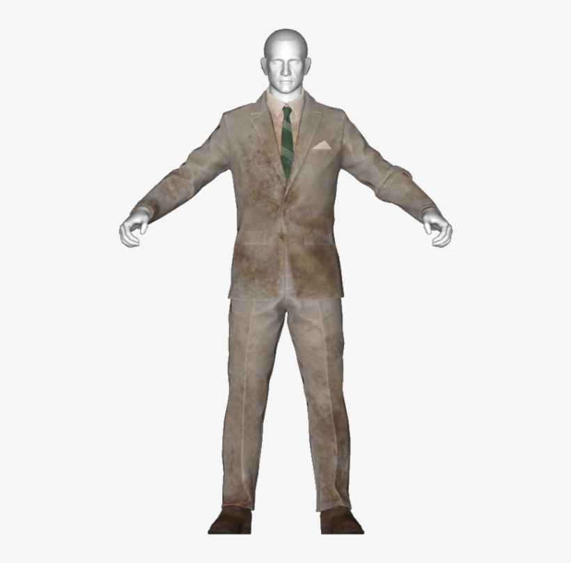 Dirty Tan Suit - Fallout 4 Striped Suit, transparent png download