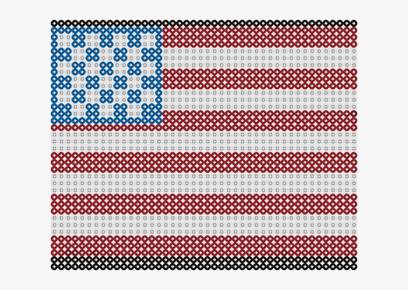 Plantilla Hama Bandera Usa Www - Pattern, transparent png download