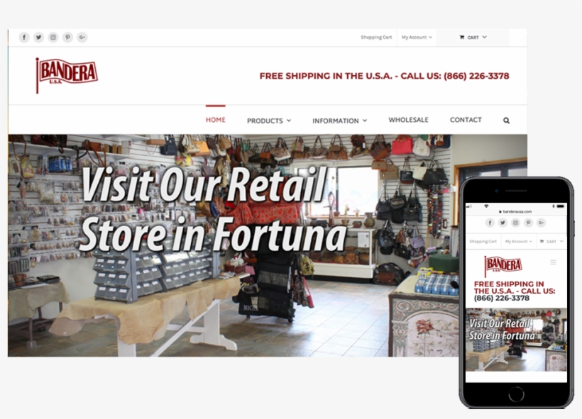 We Had The Pleasure Of Working With Bandera On Their - Website, transparent png download