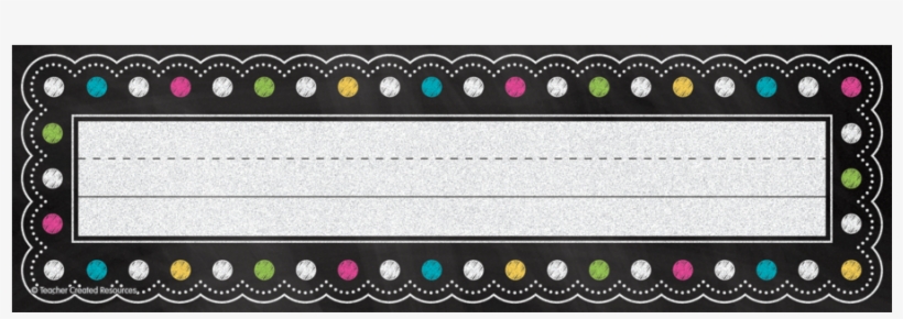 Tcr5624 Chalkboard Brights Flat Name Plates Image - Chalkboard Brights Name Plates, transparent png download