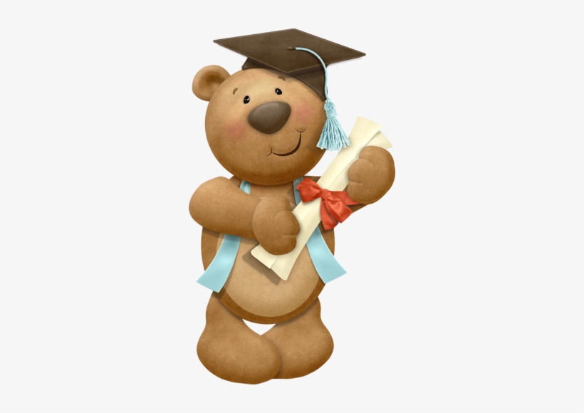 Imágenes Ideales Para Manualidades, Decoración - Oso Graduado Para Colorear, transparent png download