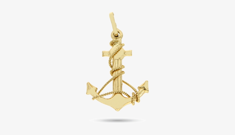 Dije Ancla Oro, transparent png download