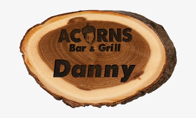 6c704-a Wood Log Name Badge - Happy National Bourbon Day, transparent png download