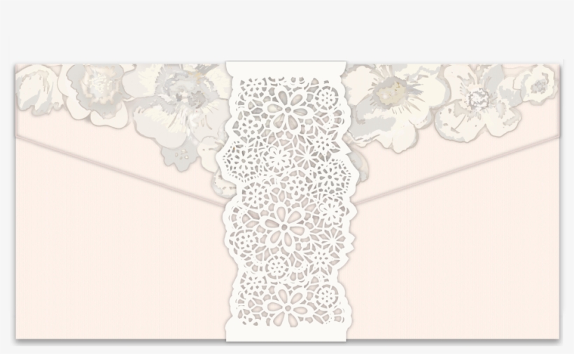 Reception Card Bound In Lace - Lace, transparent png download