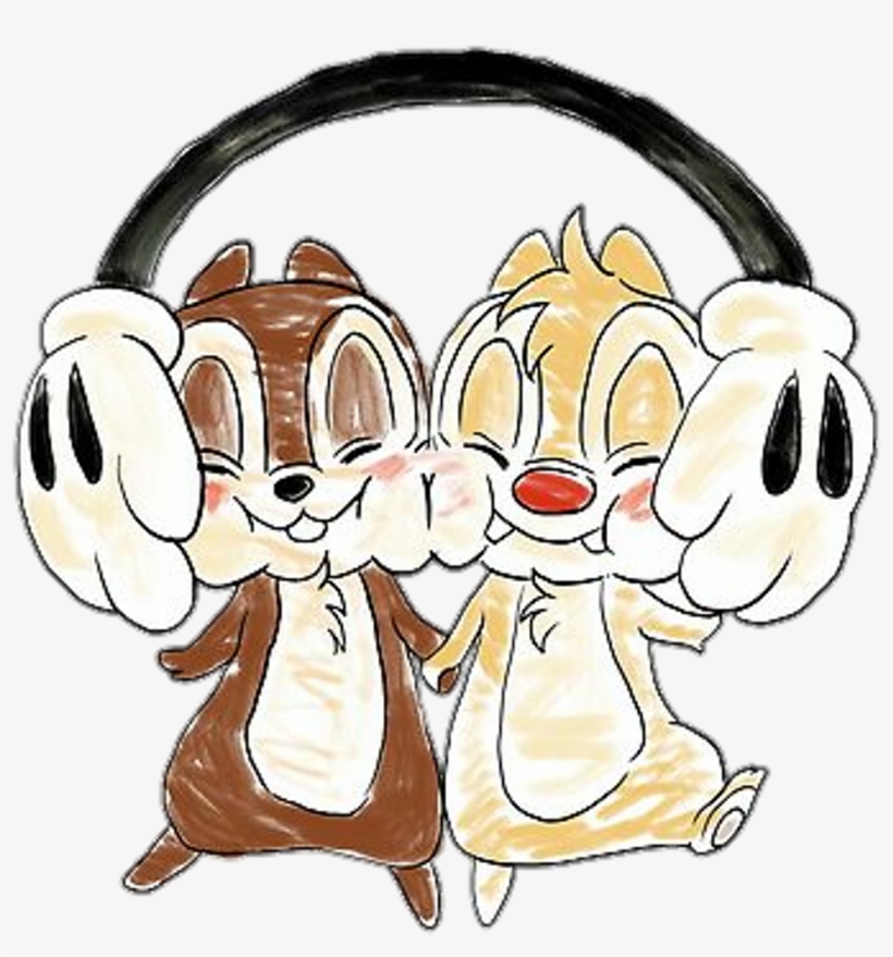 Disney Mickey Mickeymouse Cute Headphone Chipanddale - Chip 'n' Dale, transparent png download