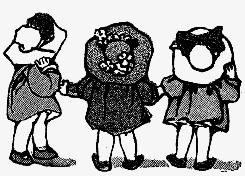 Paper Digital Stamp Postage - Three Girls Png, transparent png download