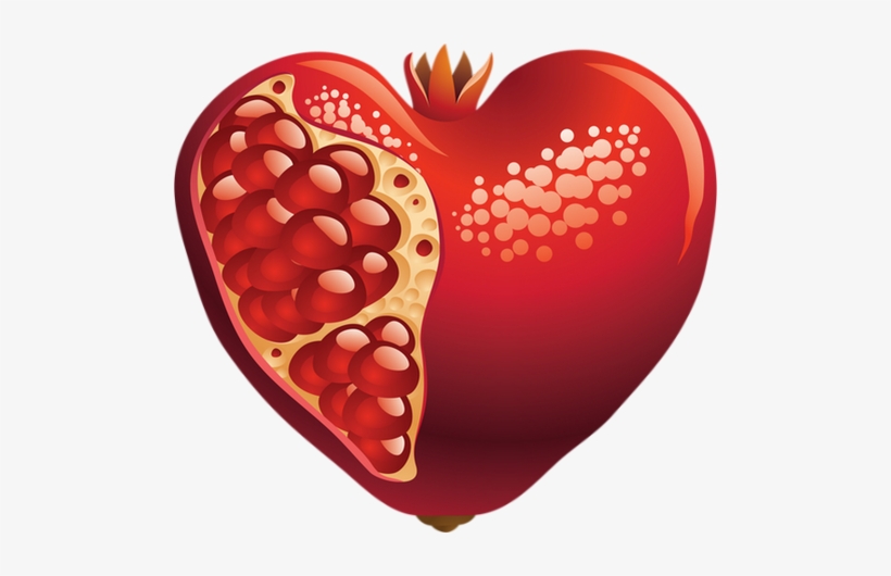 Grenade Png, Coeur - Pomegranate, transparent png download