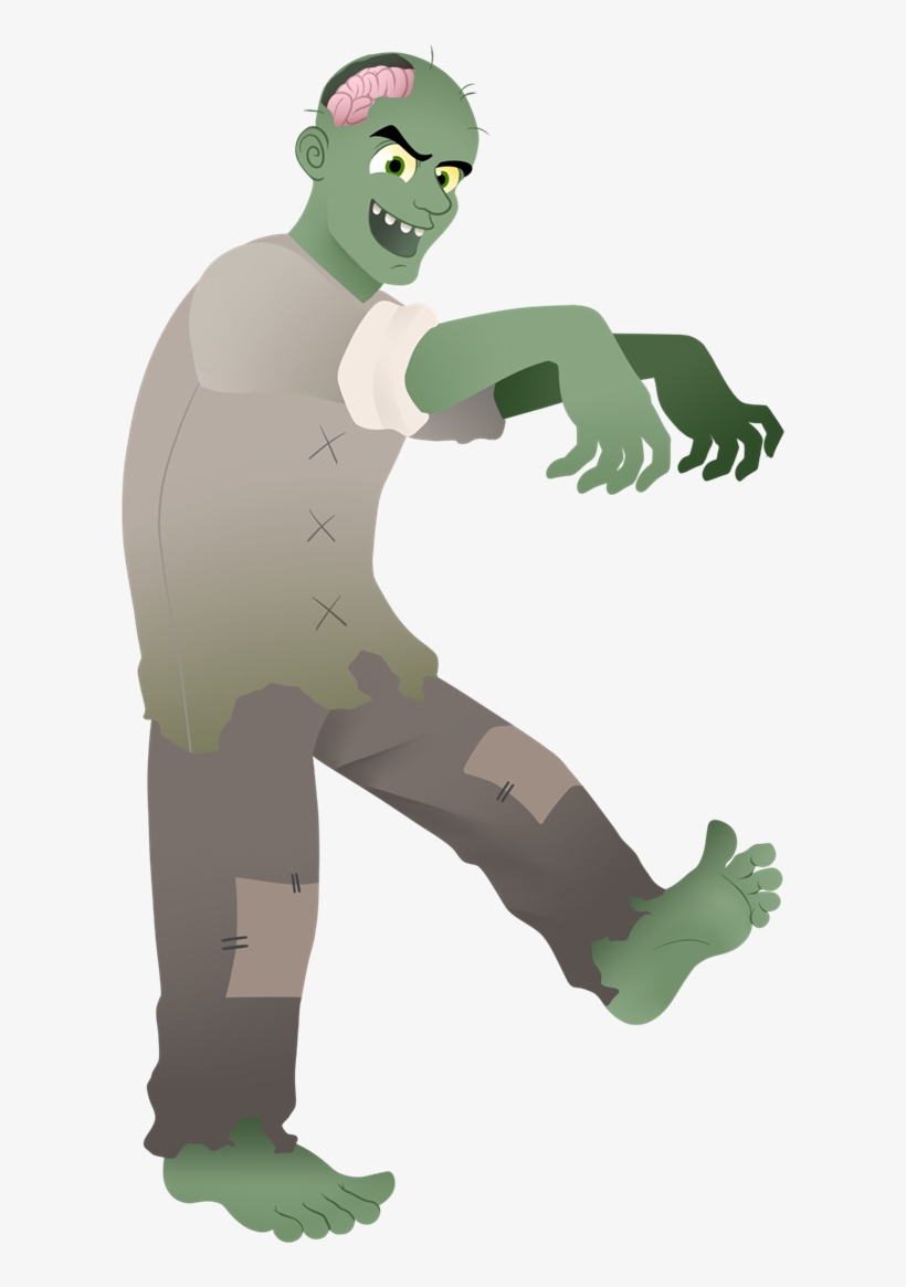 Free Walking Dead Clip Art - Zombie Clip Art, transparent png download