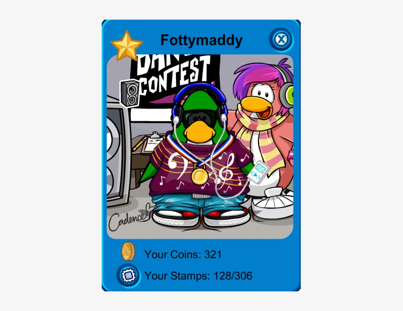 Dj - Club Penguin Cadence, transparent png download