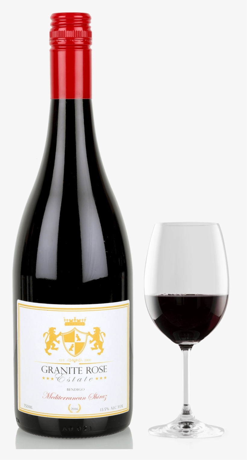 Bendigo Shiraz Granite Rose Estate - Wine Glass, transparent png download