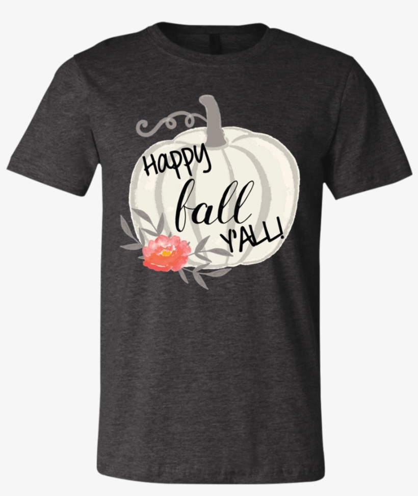 Happy Fall Y'all Watercolor Pumpkin Soft Tee Shirt - Luka Modric T Shirt, transparent png download