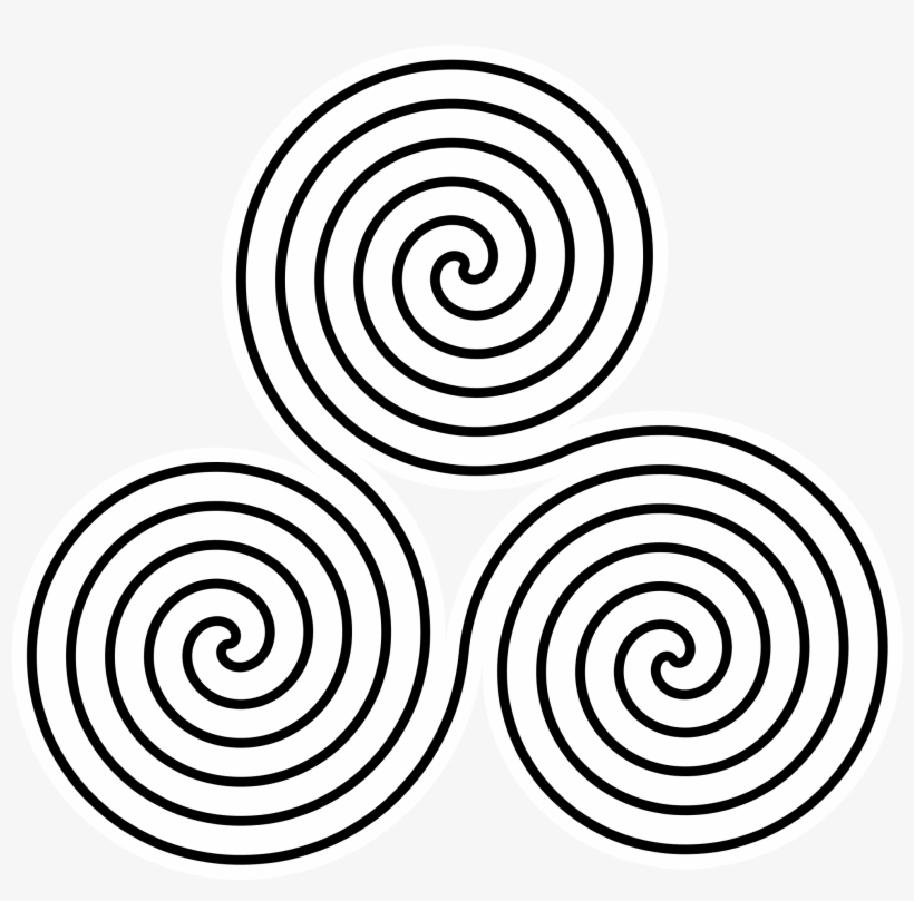 2000px Triple Spiral Symbol - Triple Spiral Labyrinth, transparent png download