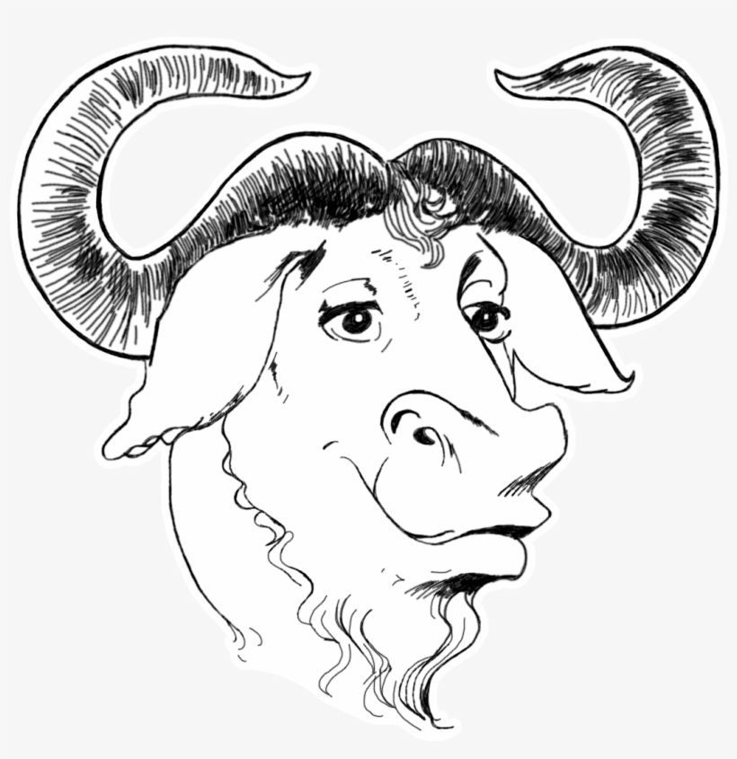 A Gnu Head - Operating System Part Of Linux, transparent png download