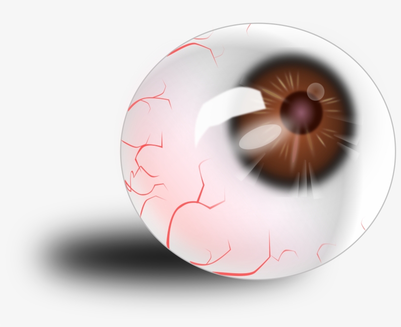 This Free Icons Png Design Of Eyeball Brown-bloodshot, transparent png download