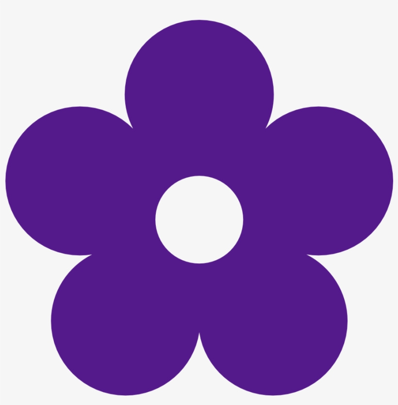 Png Transparent Flower Clip Art Panda Free Images - Purple Flower Clipart, transparent png download