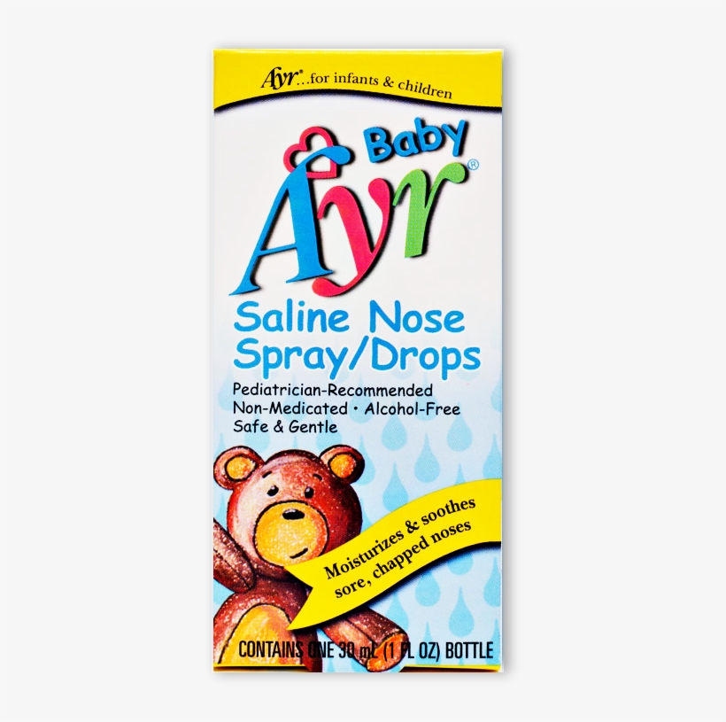 Baby Ayr Saline Nose Spray/drops - Baby Ayr Saline, transparent png download