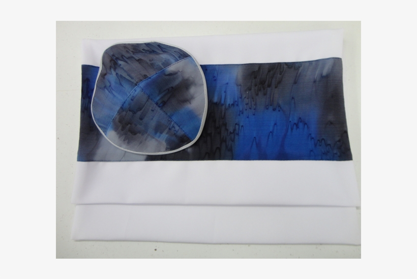 Tallit Prayer Shawl Handpainted Silk Winter Sky Design - Still Life, transparent png download