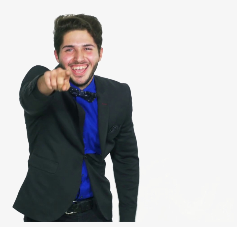 Man Pointing Finger Png Transparent Image - Formal Wear, transparent png download