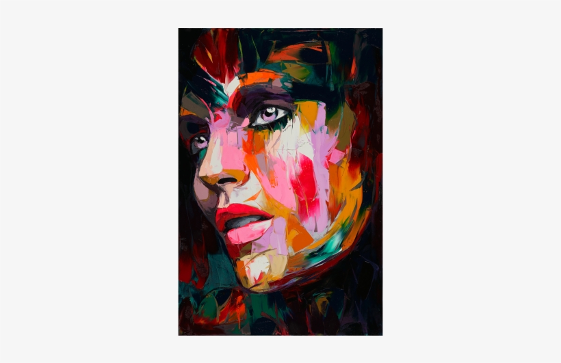 Black Storm Gray Abstract Art Handmade Light Landscape - Francoise Nielly, transparent png download