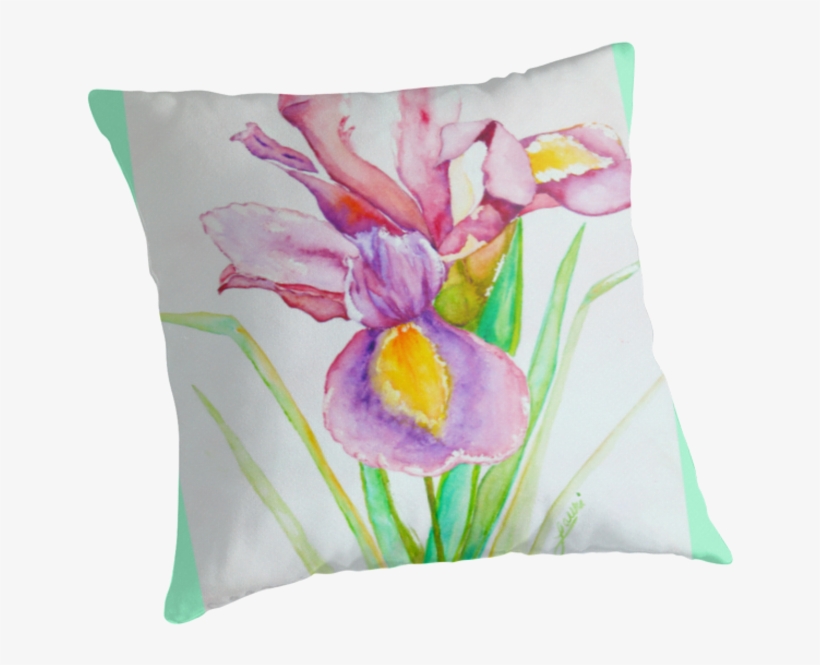 Single Iris By Tinymystic - Cushion, transparent png download