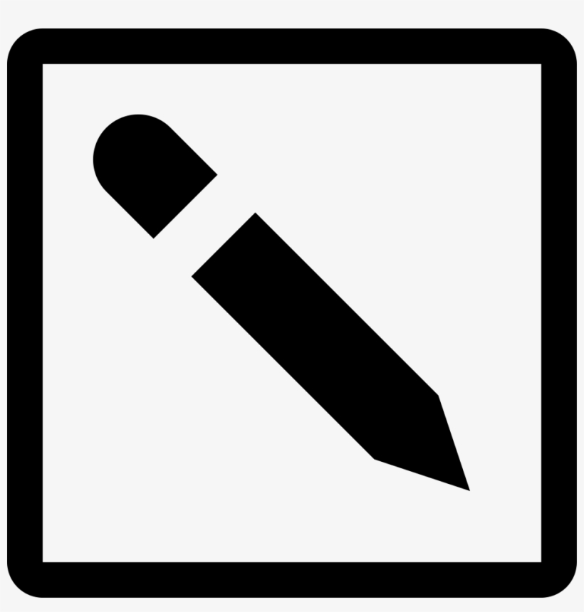 Pencil Edit Square Comments - Edit Icon Square, transparent png download