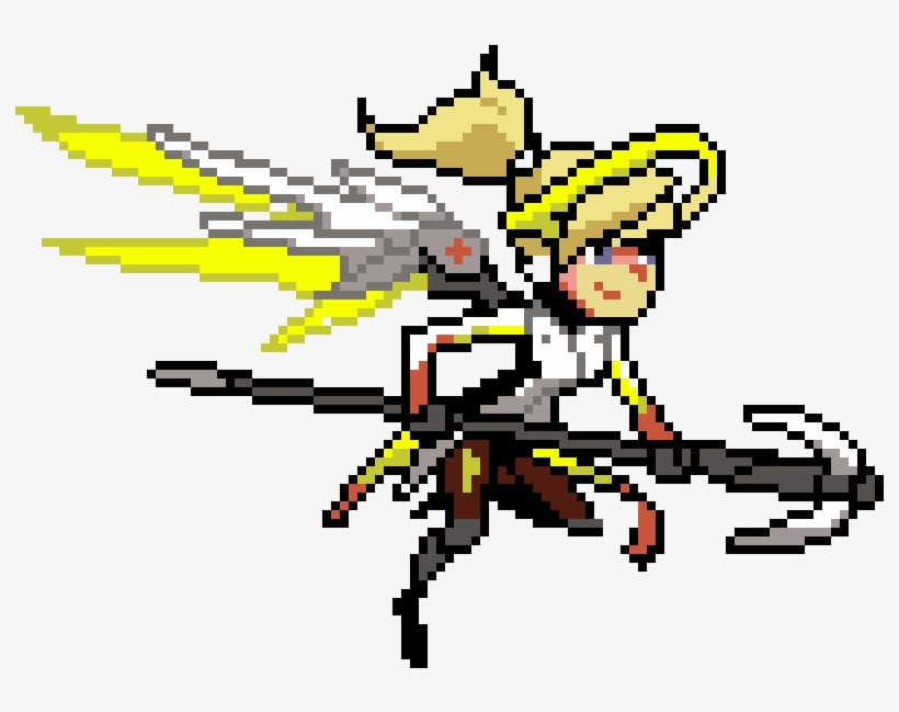Mercy Pixel - Overwatch Mercy Pixel Art, transparent png download