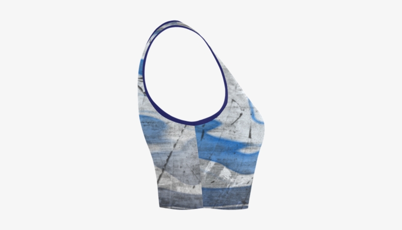 Watercolor Graffiti Women's Crop Top - Bag, transparent png download