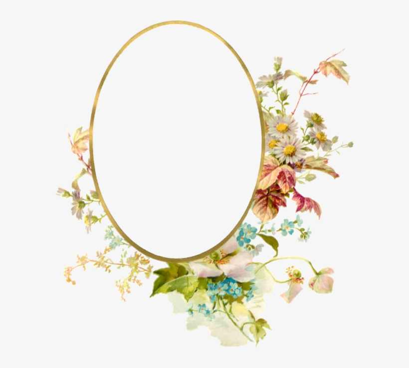 Png Imges Free Download - Vintage Flower Frame Png, transparent png download
