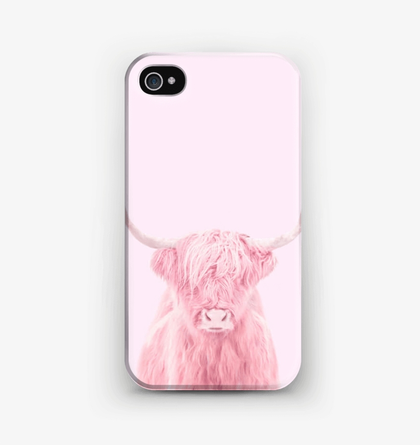 Pink Bull Case Iphone 4/4s - Mobile Phone Case, transparent png download