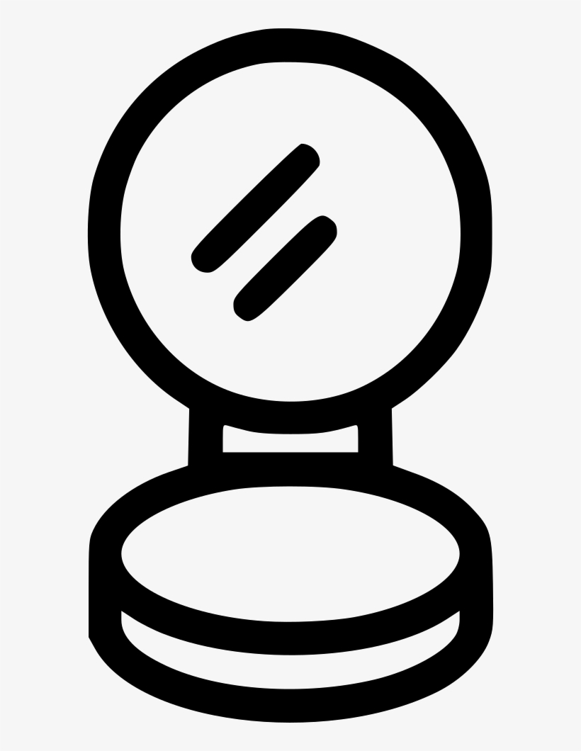 Foundation Makeup Mirror Makeup Compact Powder Mirror - Powder Makeup Icon Png, transparent png download