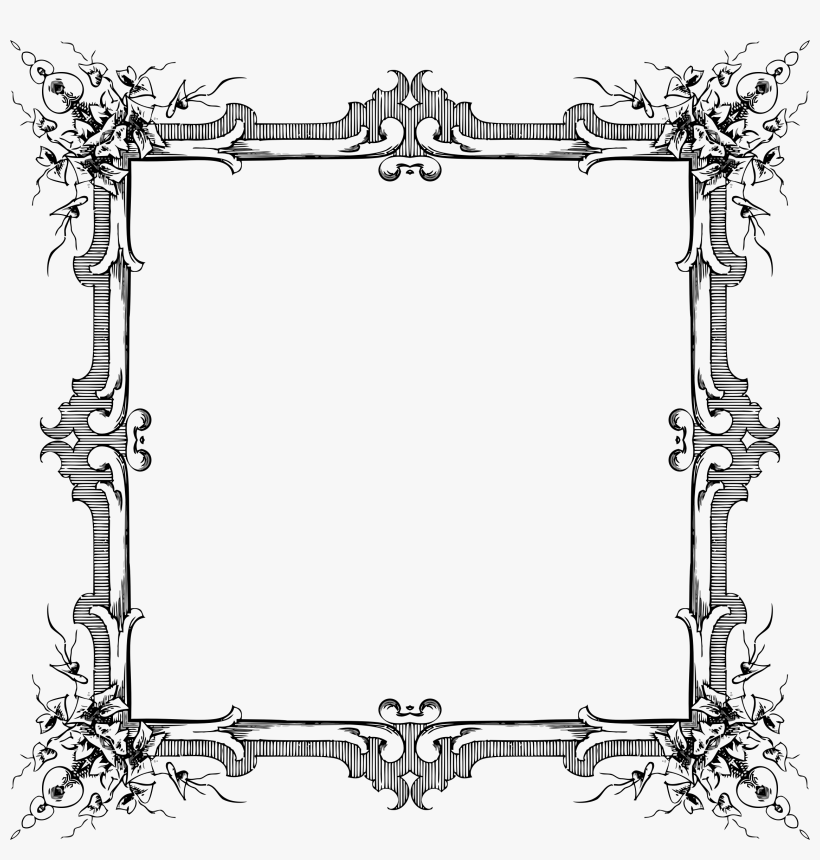 Silhouette Black Frame 2 Abstract Art - Clip Art, transparent png download