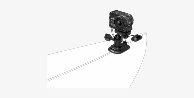 Nikon Keymission Aa-9 Surfboard Mount - Nikon Aa-9 Surfboard Mount For Keymission 360/170, transparent png download