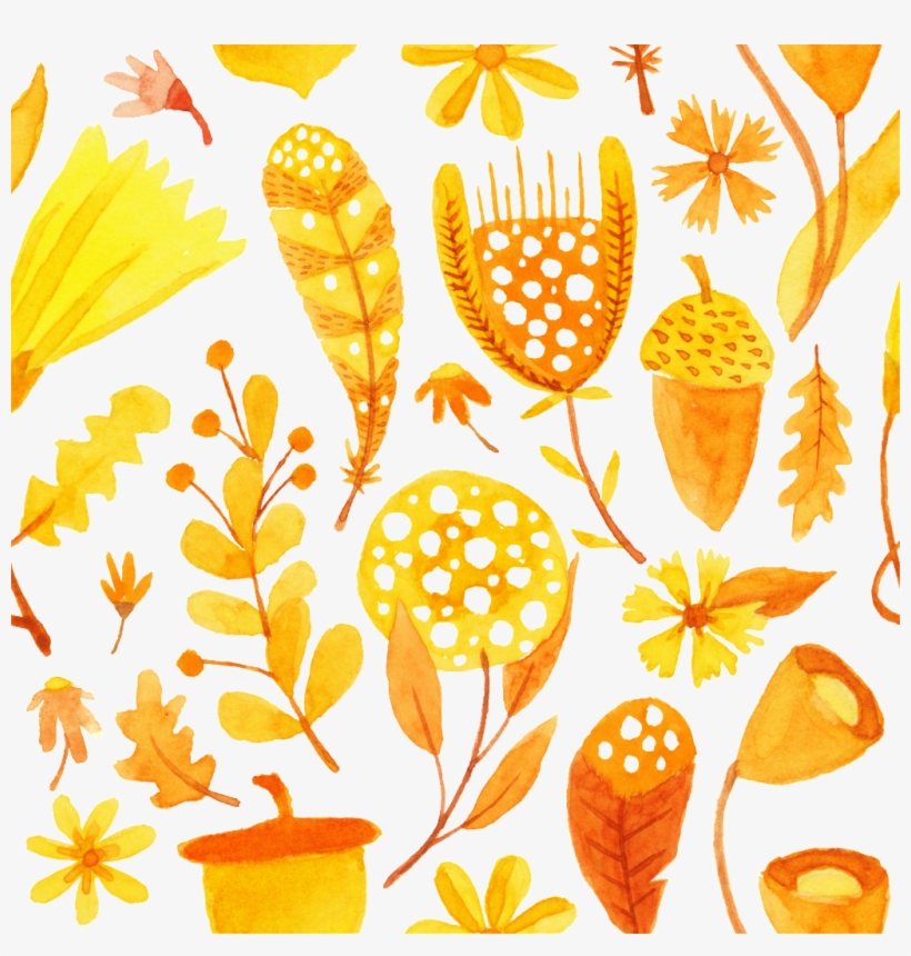 This Backgrounds Is Creative Hand Drawn Leaves Background - Portable Network Graphics, transparent png download