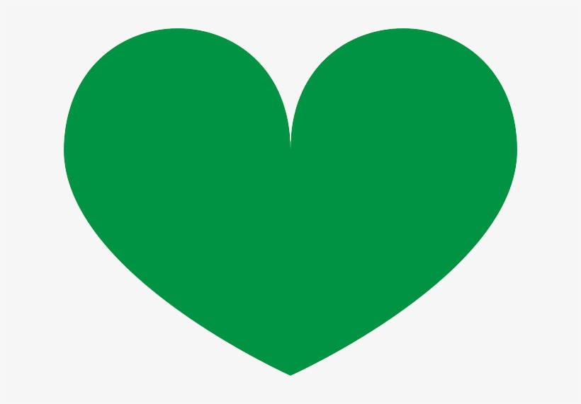 Green, Heart, Love, Shape, Valentine, Shapes - Green Heart Shape Png, transparent png download