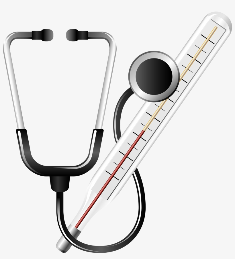 Free Png Stethoscope And Medical Thermometer Png Images - Medical Clipart Png, transparent png download