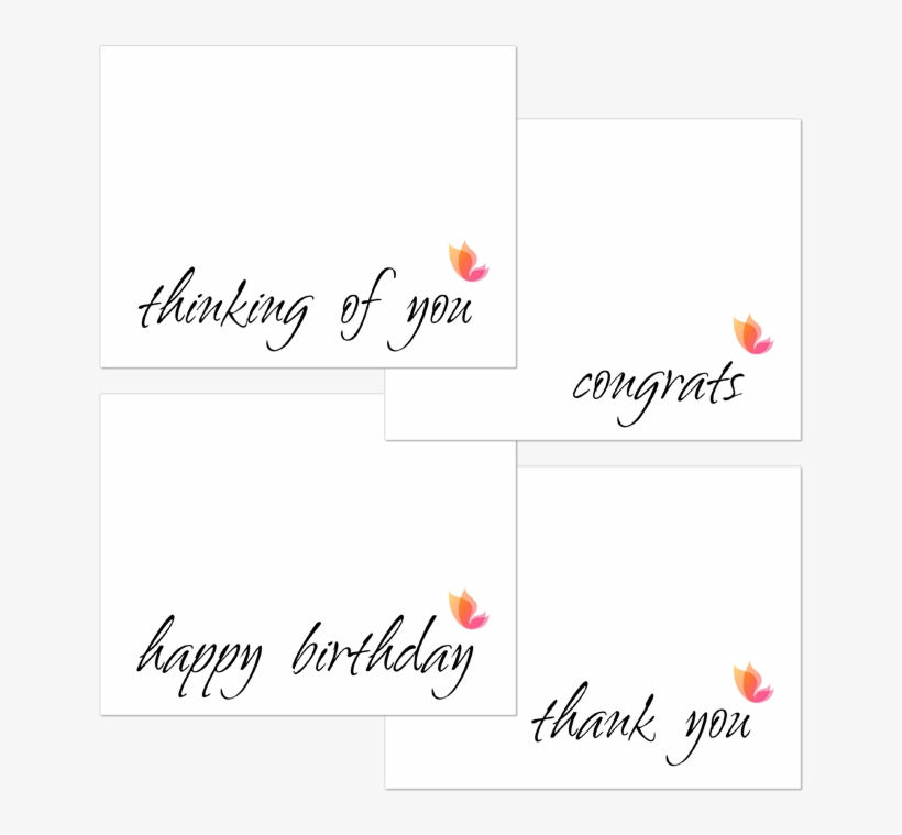 This Set Includes Congrats, Thank You, Happy Birthday - Calligraphy, transparent png download