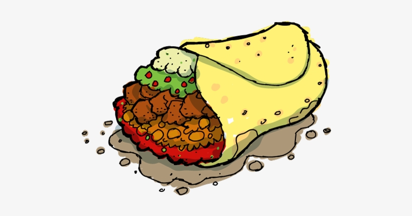 Banner Freeuse Library Burrito Clipart - Burrito Clip Art, transparent png download