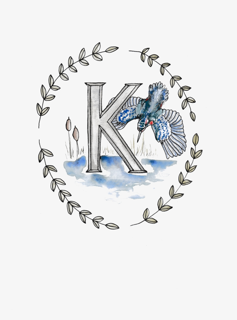 Alphabet Art Print Hand Painted Watercolour Design - Necklace, transparent png download