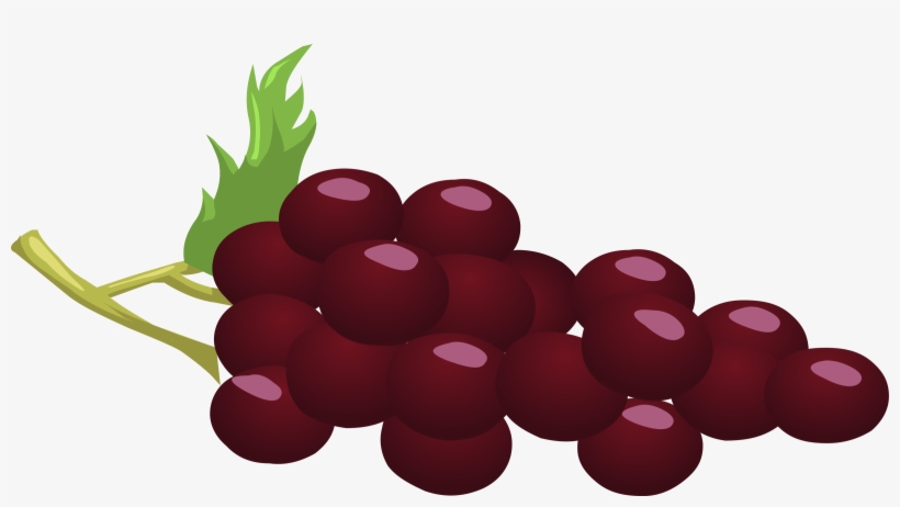 Clipart Grapes 3 - Red Grapes Clipart, transparent png download