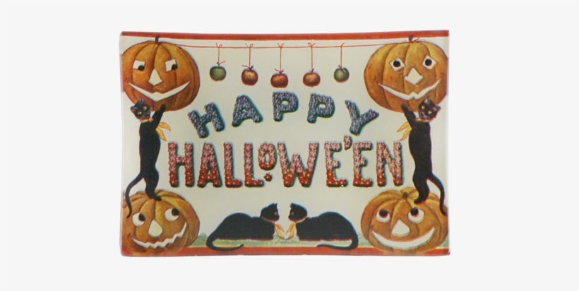 Happy Halloween Happy Halloween - Glückliches Halloween Postkarte, transparent png download