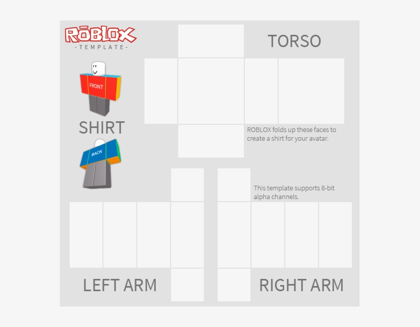 Download Transparent Template Roblox Clean Shirt Template 
