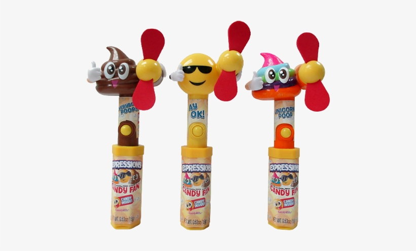 Expressions Everyday Emoji Fan Candy Toy - Baby Toys, transparent png download
