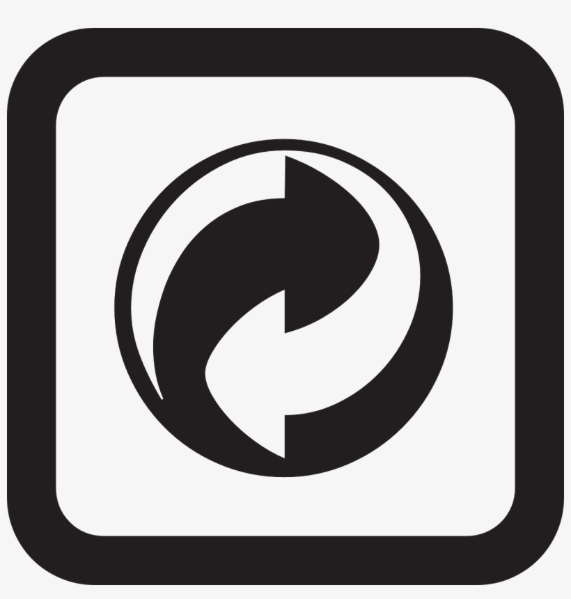 Eco Recycle Png Image - Green Dot Symbol Vector, transparent png download