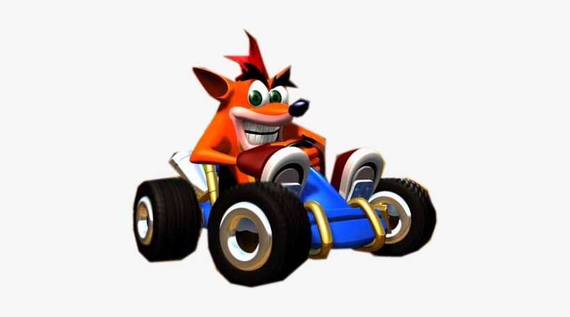 Oohvrya - Crash Bandicoot In Car, transparent png download