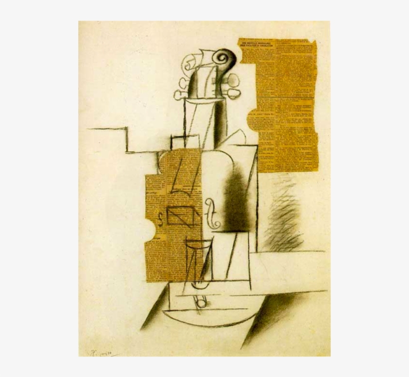 , Image V - Synthetic Cubism Picasso Violin, transparent png download