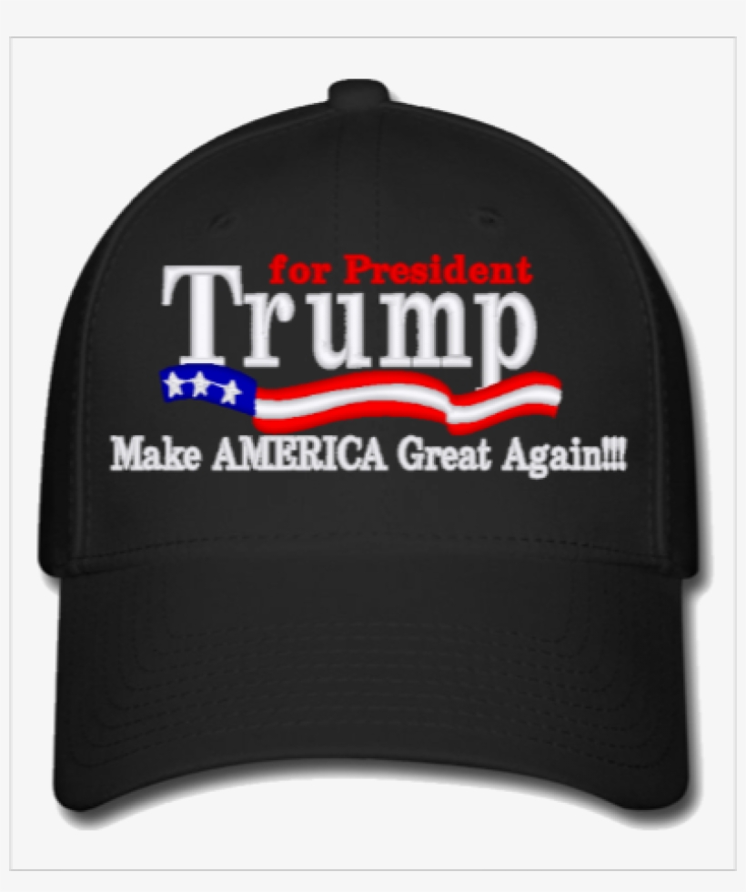 Trump For President - Flexfit Baseball Cap, transparent png download